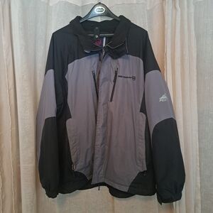 Fire Country Extreme, Black and Gray Performance Jacket with Color Blocking